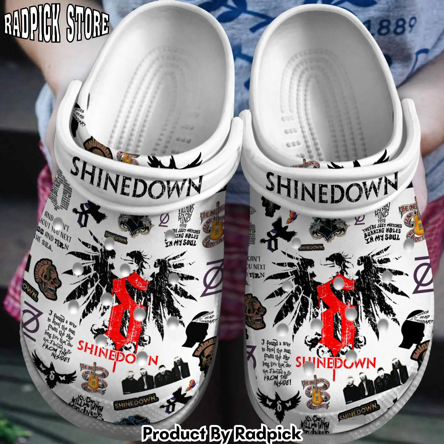 Radpick premium shinedown music clogs shoes comfortable for men women rp6522123